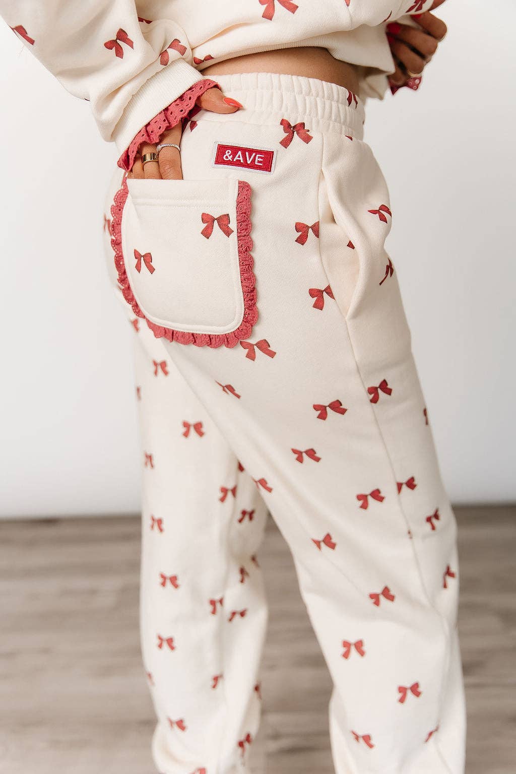 Ampersand Avenue Comfort Zone Joggers - Bundled In Bows