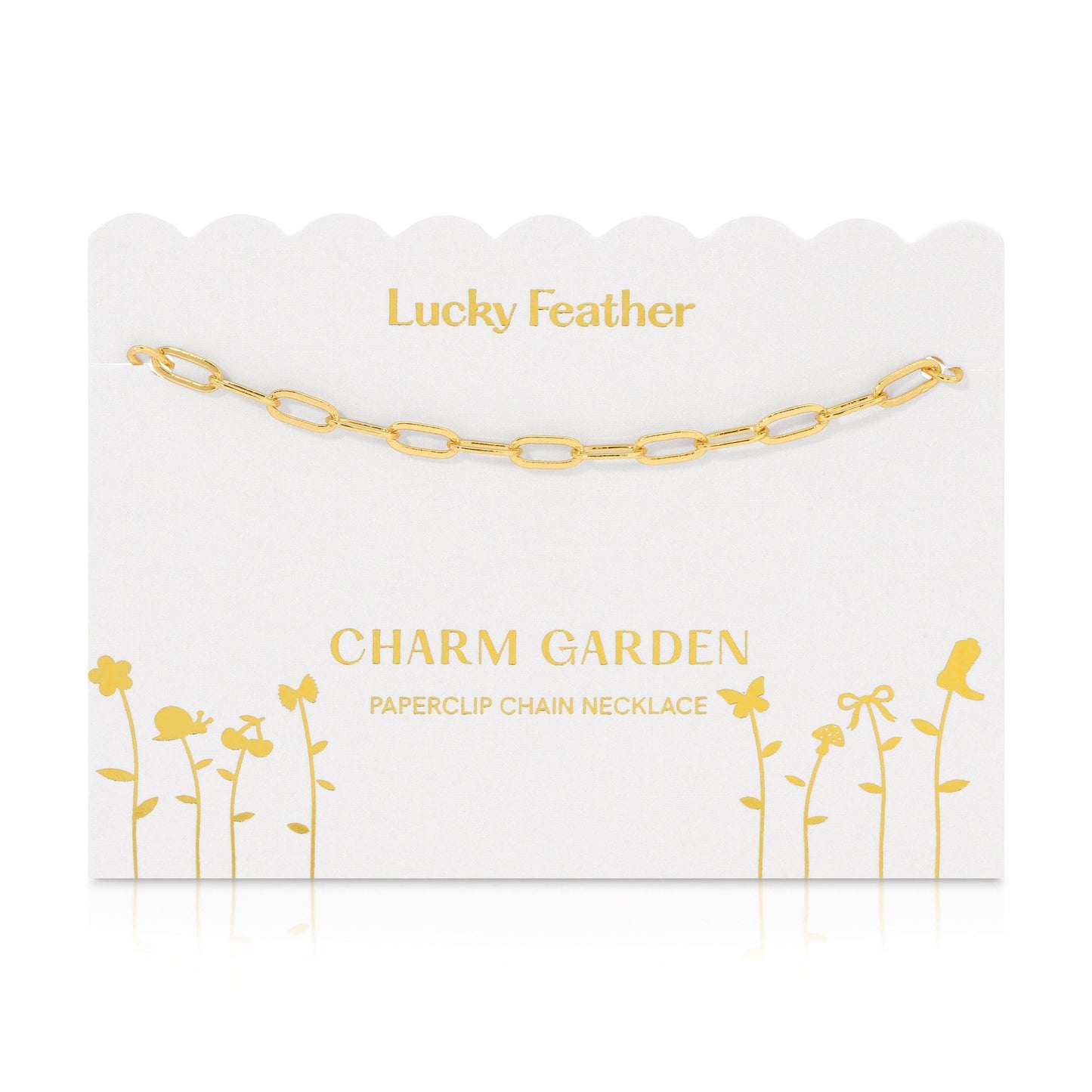 Charm Garden - Gold Paperclip Chain (18-20 in)