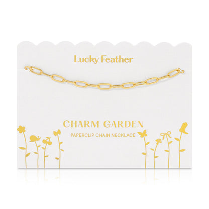 Charm Garden - Gold Paperclip Chain (18-20 in)
