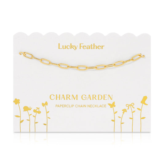 Charm Garden - Gold Paperclip Chain (18-20 in)