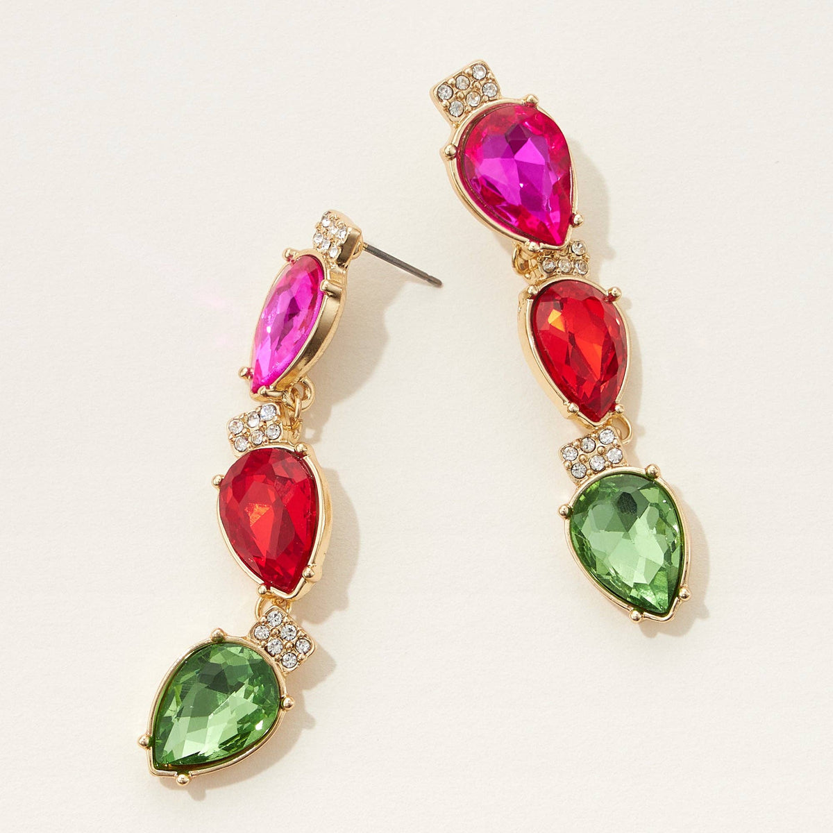 Christmas Light Bulb Drop Earrings: NA / ONE