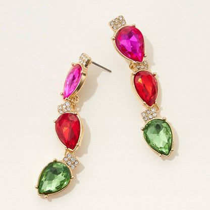 Christmas Light Bulb Drop Earrings: NA / ONE