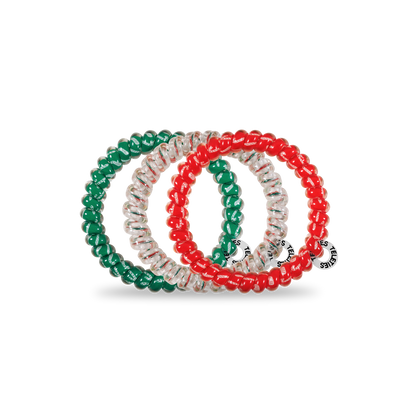 Spiral Hair Coils | Small | Hooked on Christmas Hair Ties