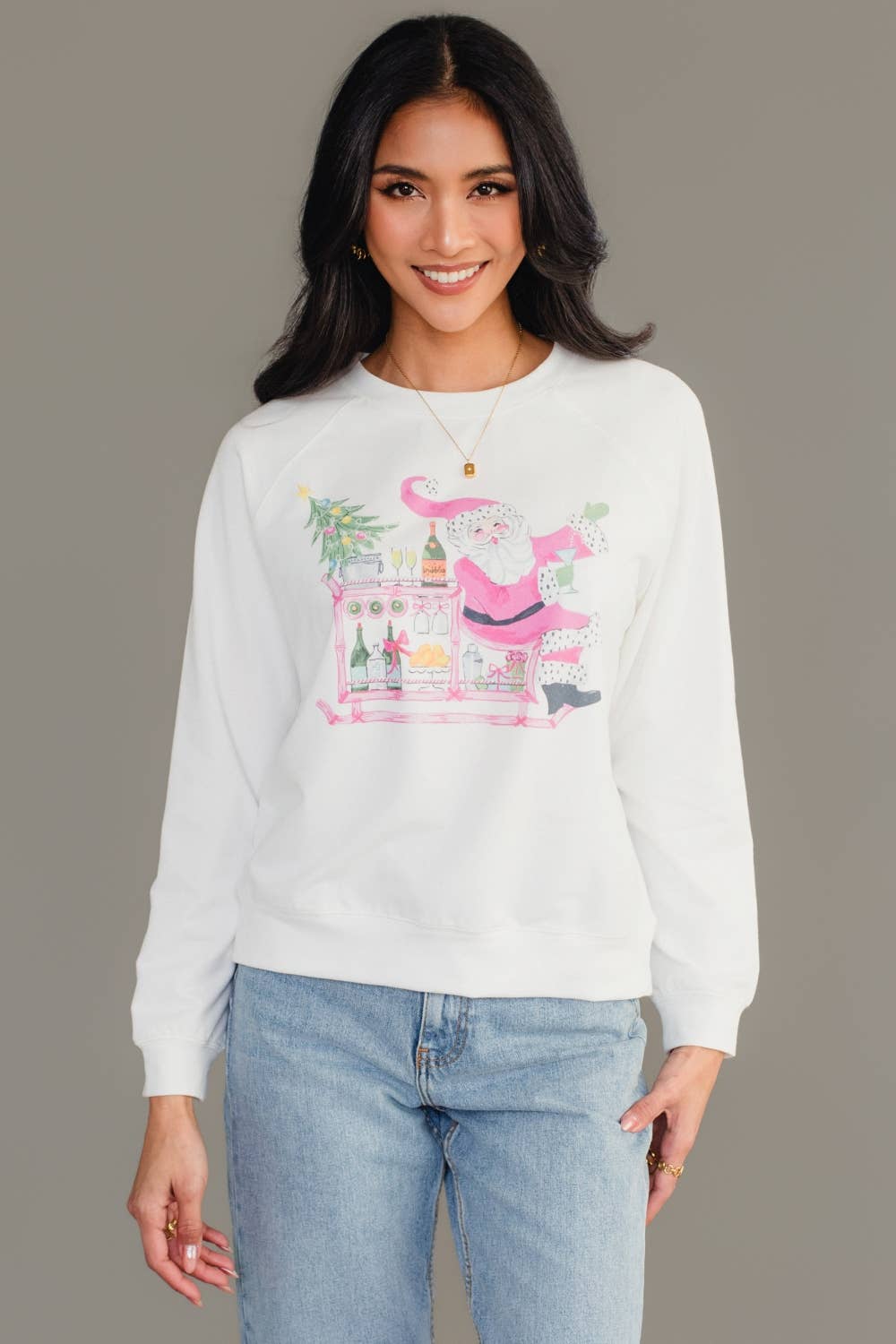 Santa Bar Cart Sweatshirt