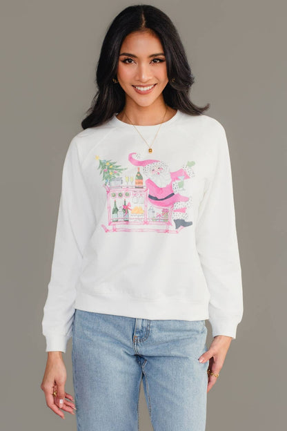 Santa Bar Cart Sweatshirt