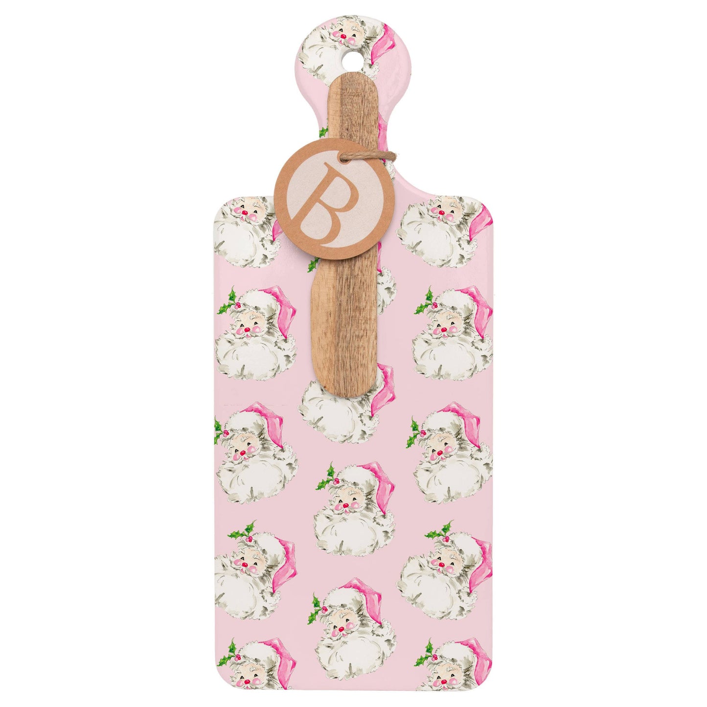 Pink Santa Cuterie & Spreader Set Rosanne Beck Christmas
