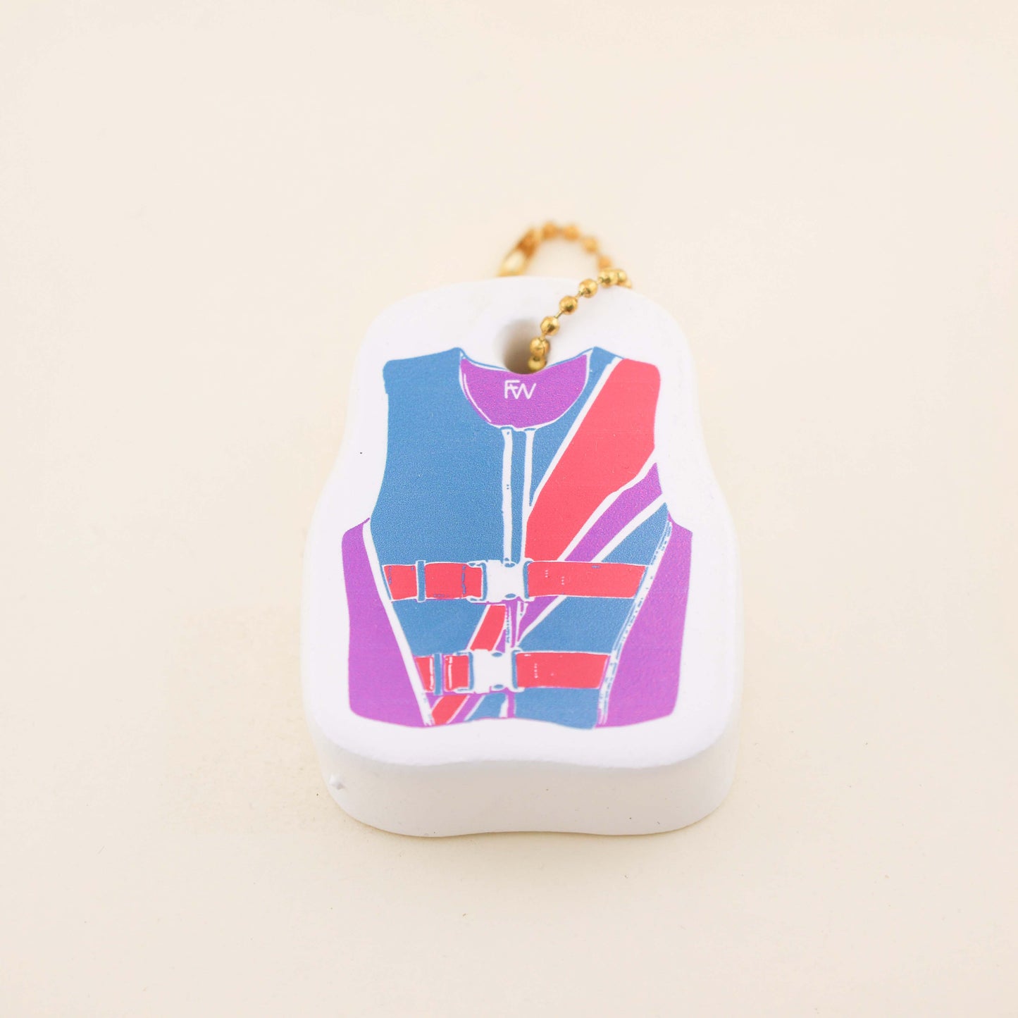 '90s Lifejacket Floating Keychain