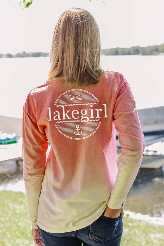 Lakegirl Ombre Striped Rope Circle Long Sleeve