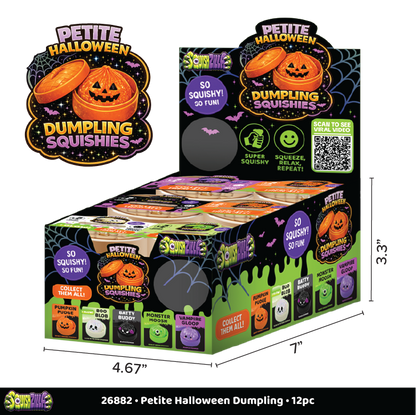 Fun Doh Petite (Mini) Halloween Squishy Dumplings 12/Display: Wholesale Price