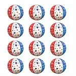 Inflatable Patriotic Stars Beach Balls – 12 Pack (16")