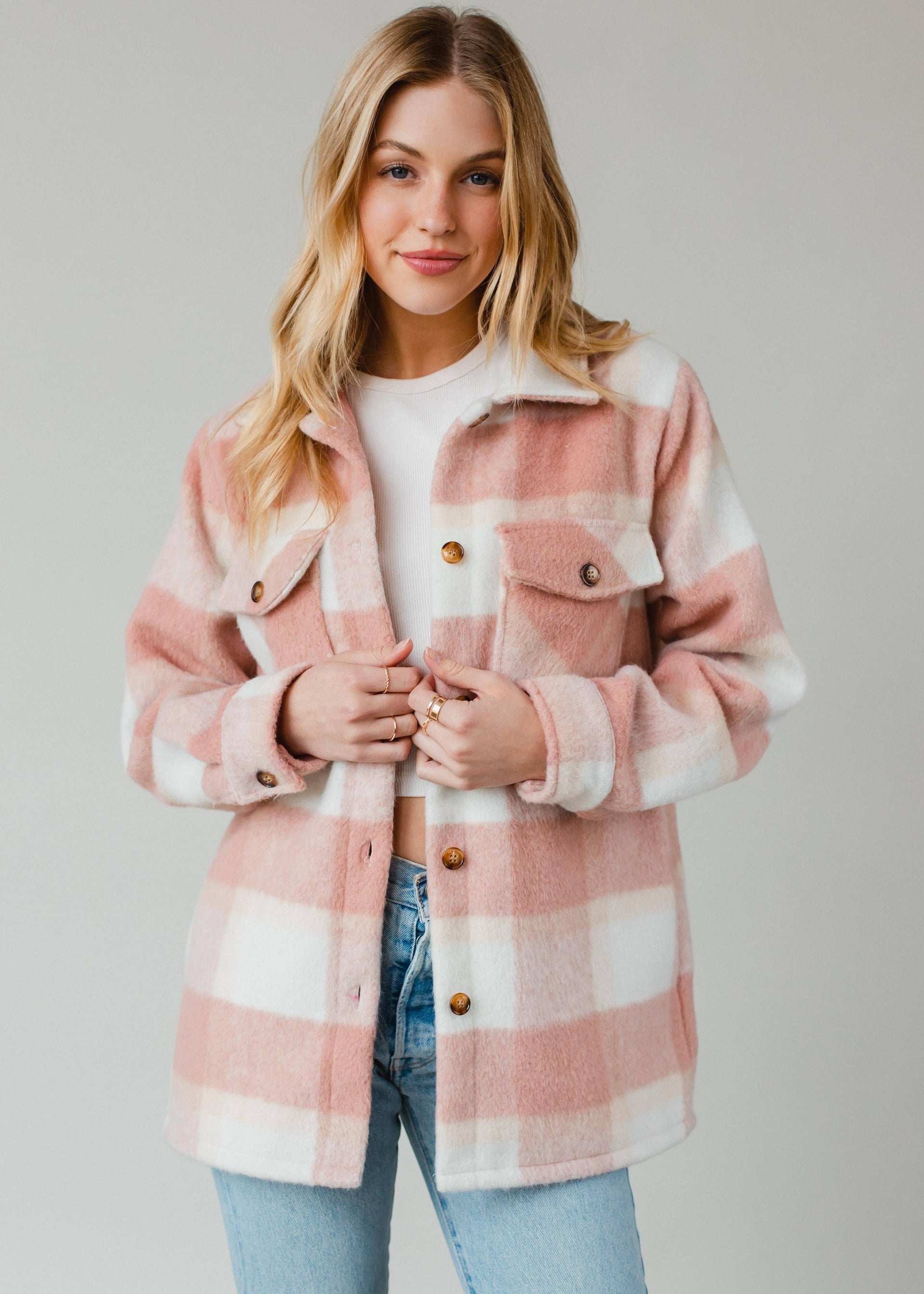 Vintage Pink Plaid Jacket Womens Vintage Pendelton Pink Blazer Jacket Women\'s 16 Petite Pink 100% Wool
