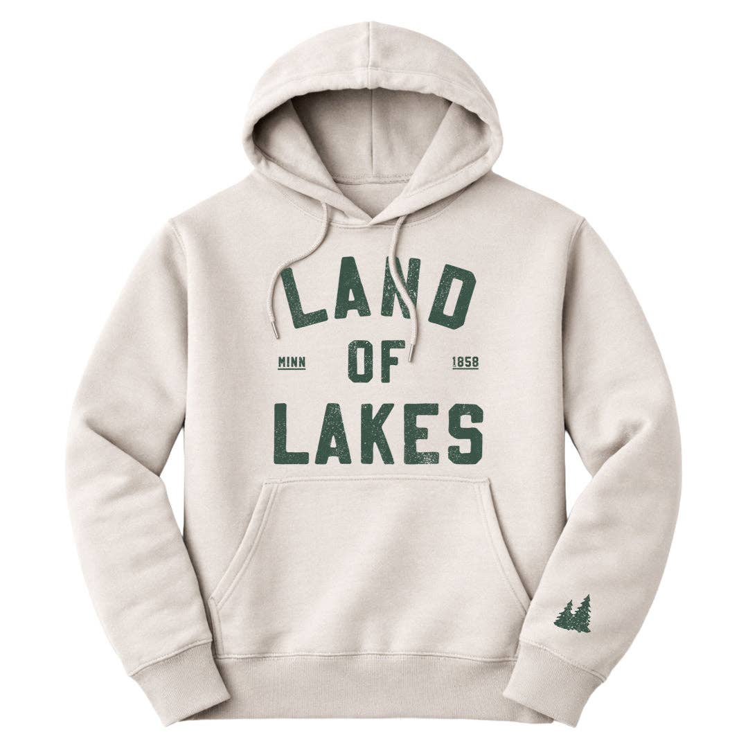Land of Lakes Hoodie: Natural / Medium