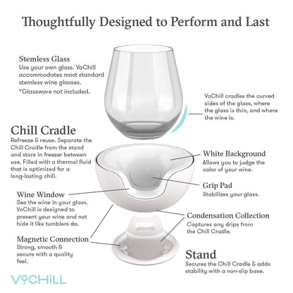 Stemless Wine Chiller - Blush
