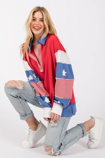French Terry Star Sweatshirt