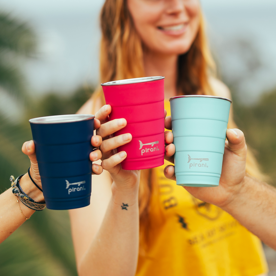 Insulated Stackable Tumbler 16 oz - Paradise Blue