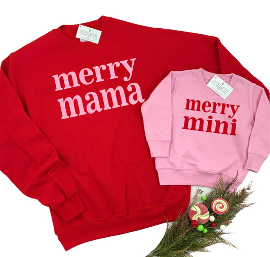 MERRY MAMA SWEATSHIRT CHRISTMAS LONG SLEEVE SWEATER
