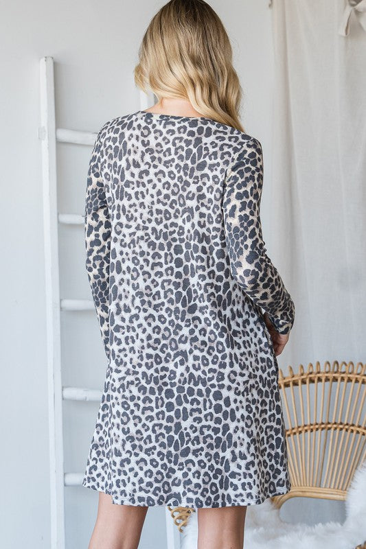 Leopard Print Swing Dress