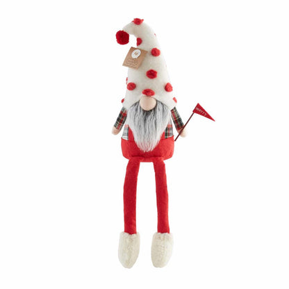 Mud Pie FLAG XMAS DANGLE LEG GNOME