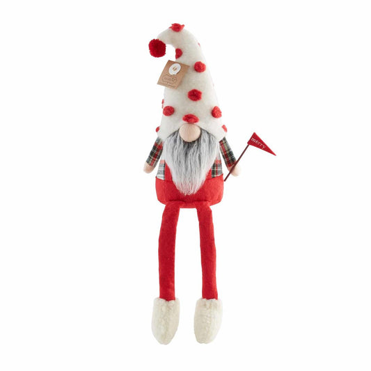 Mud Pie FLAG XMAS DANGLE LEG GNOME