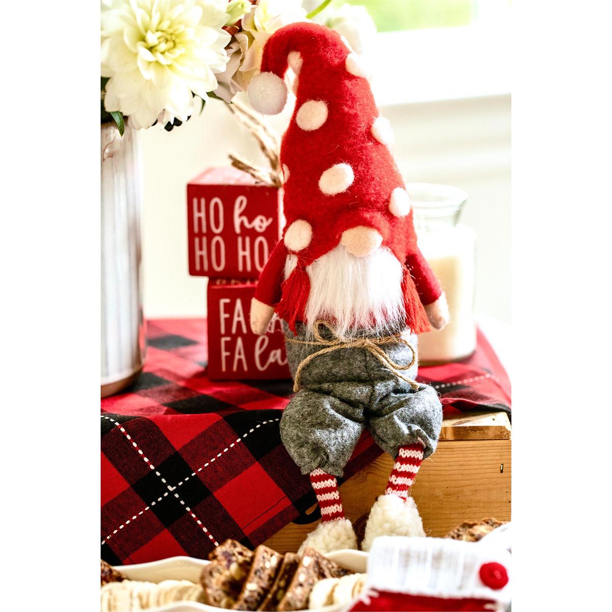 Mud Pie PANTS XMAS DANGLE LEG GNOME