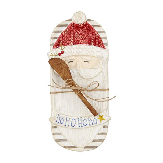 Mud Pie SANTA BUTTER DISH SET
