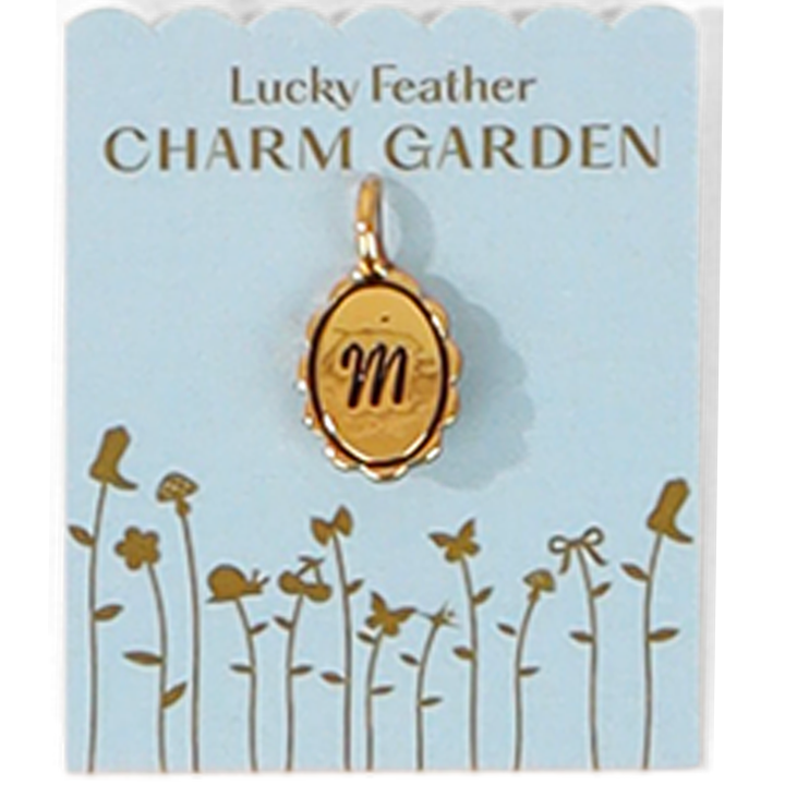 Charm Garden - Scalloped Initial Charm - Gold - M