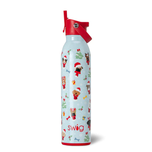 Santa Paws Flip + Sip Water Bottle (20oz)