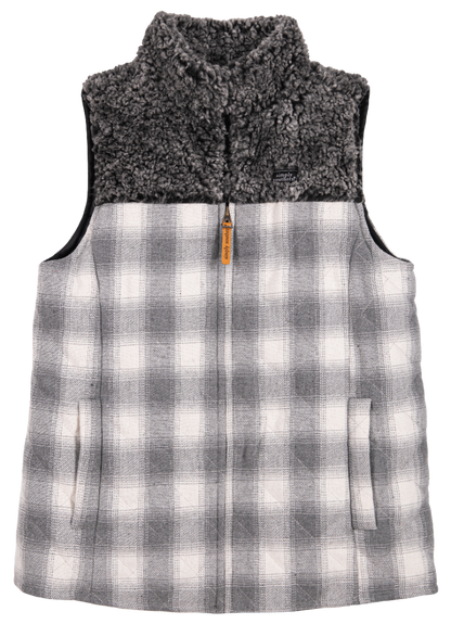 Simply Southern Lumber Jill Vest - Plaid Gray