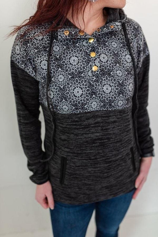 Daisy Button Up Pullover